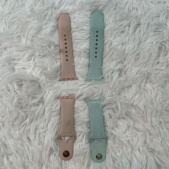 Apple Watch Pastel Bundle Pink and Blue 44MM and 38MM - Picture 1 of 5